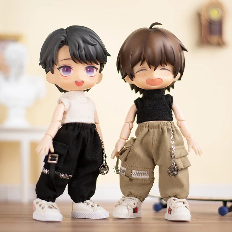 Ob11 Cool Chain Cargo Trousers Overalls Pant Doll Accessories For Nendoroids, Penny, Ymy, Molly,Gsc,Obitsu 11,Body9 Doll 4