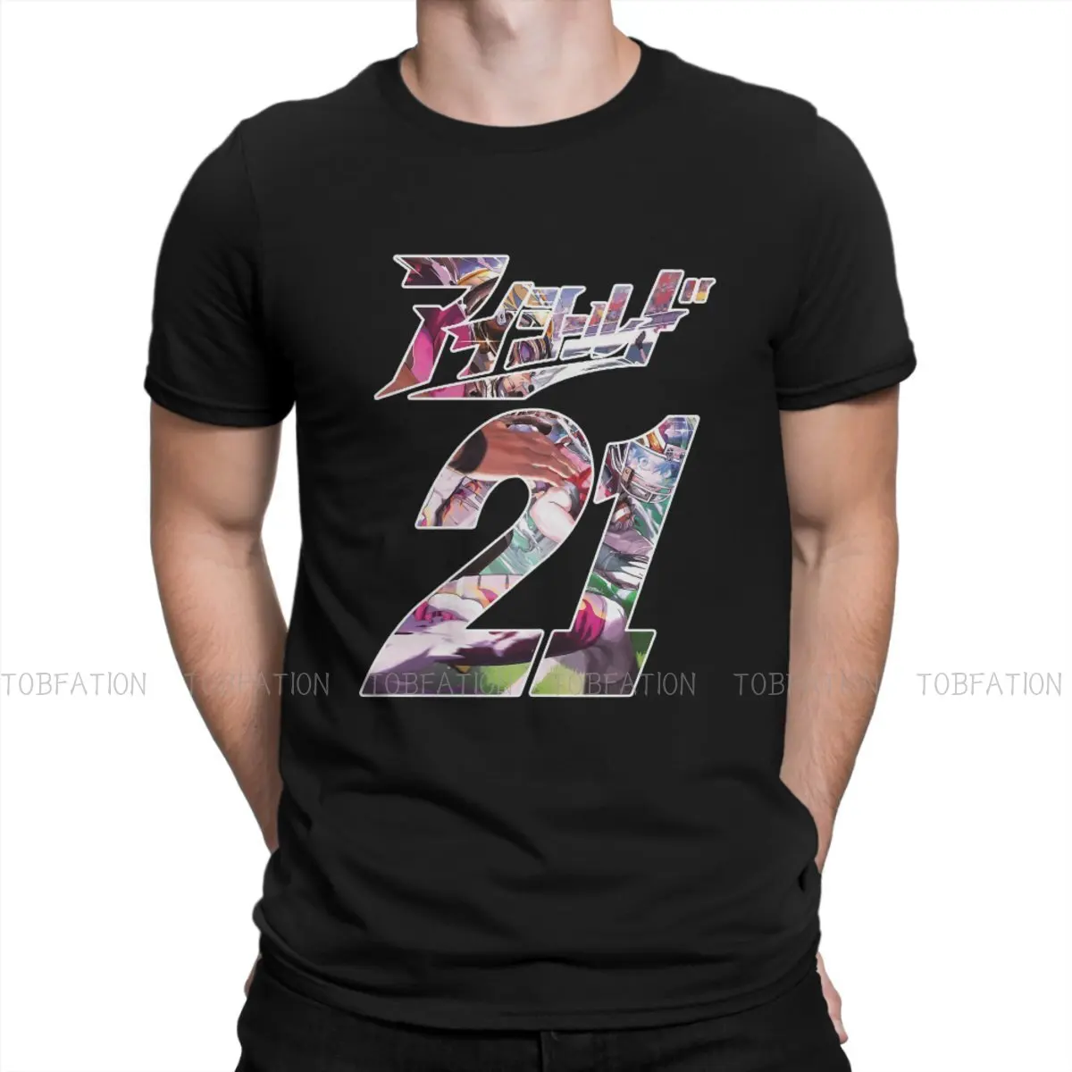Eyeshield Kobayakawa Sena Anime Creative 21 Tshirt Top Graphic Uomo Classic Fashion Summer Streetwear Harajuku T Shirt