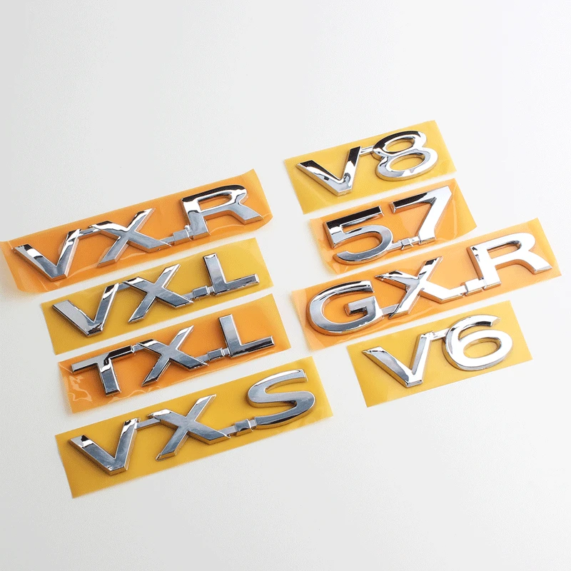 

1 шт. 3D ABS VXR VXL VXS GXR 5,7 V6 V8 наклейка с эмблемой заднего вида наклейки для Toyota Land Cruiser LANDFREE Стайлинг автомобиля