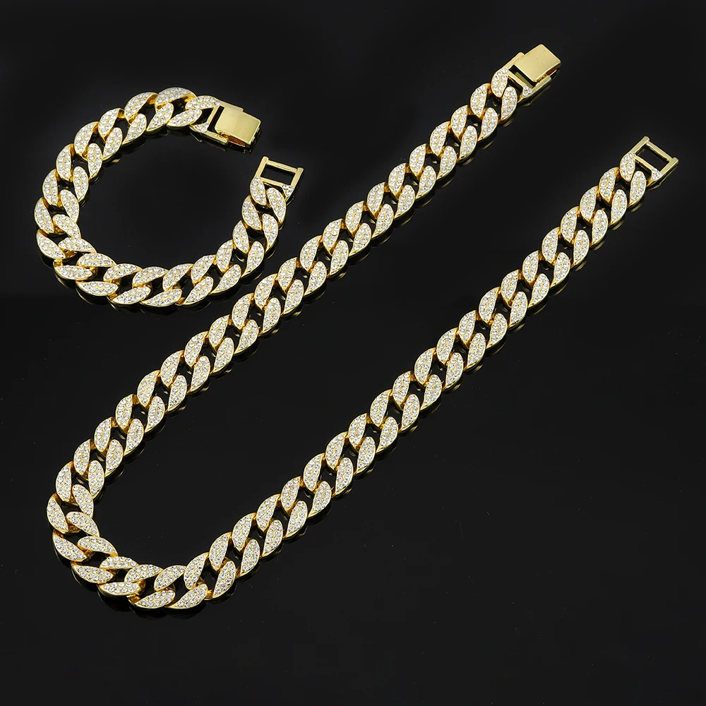 Miami Cuban Link Chain Iced Out 8/18/20/24 Length Necklace