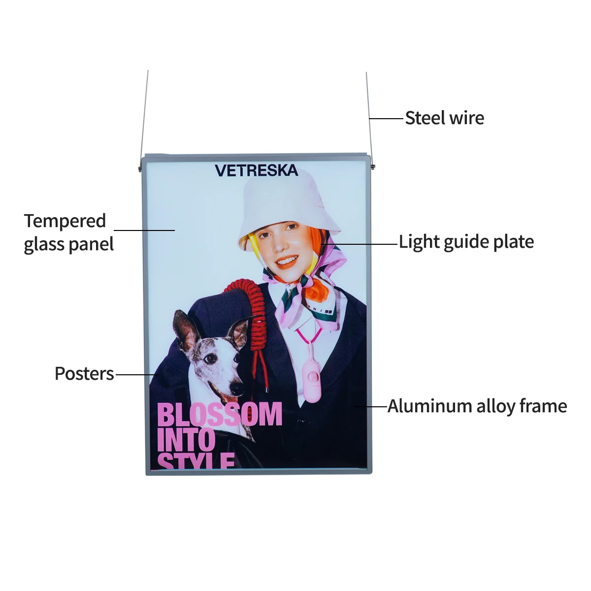 야간 바 사인 양면 트레이드 쇼 광고 디스플레이 LED 조명 상자, 엑스포용 라이트 라이트 박스, 큰 상자