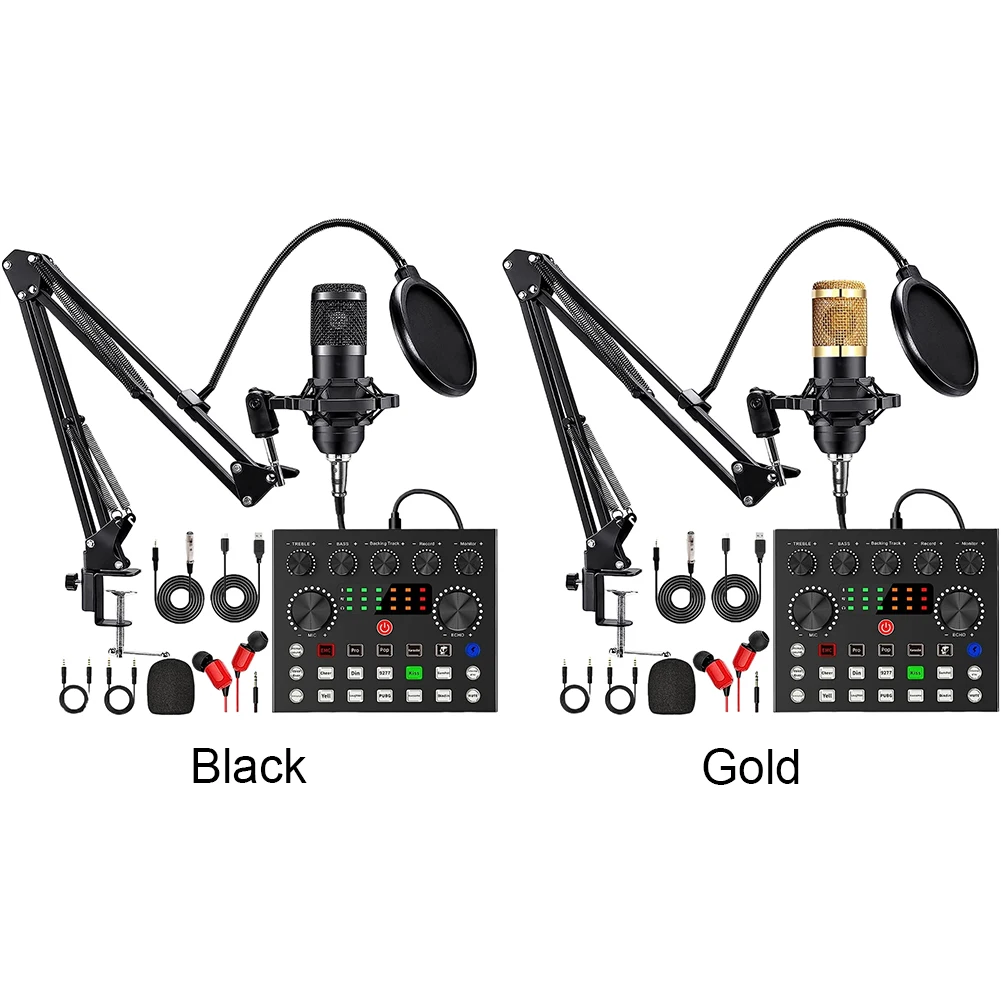 Amazon.co.jp: BM-800コンデンサーマイクセット、スタジオマイク