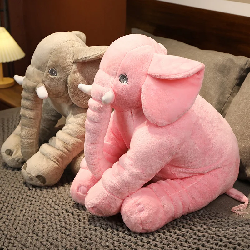 40Cm 60Cm Height Kawaii Plush Elephant Doll Toy Kids Play Back Cushion –  NichePeripage