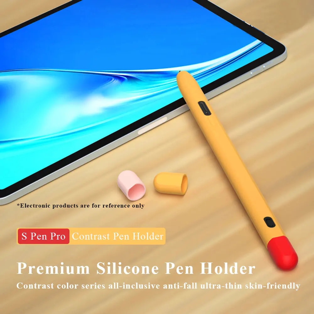 

For Samsung Galaxy Tab S Pen Pro Stylus Anti-scratch Lightweight Silicone Protective Case Cute Skin Touch Pen Cover Accessories