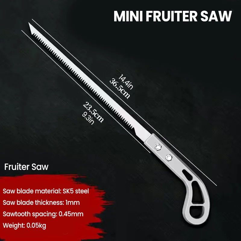 Hand Saw AIRAJ Detachable Chicken Tail Saw Garden Gardening Saw Tree Felling Fast Cutting Labor saving Wood Working Swallow Tail