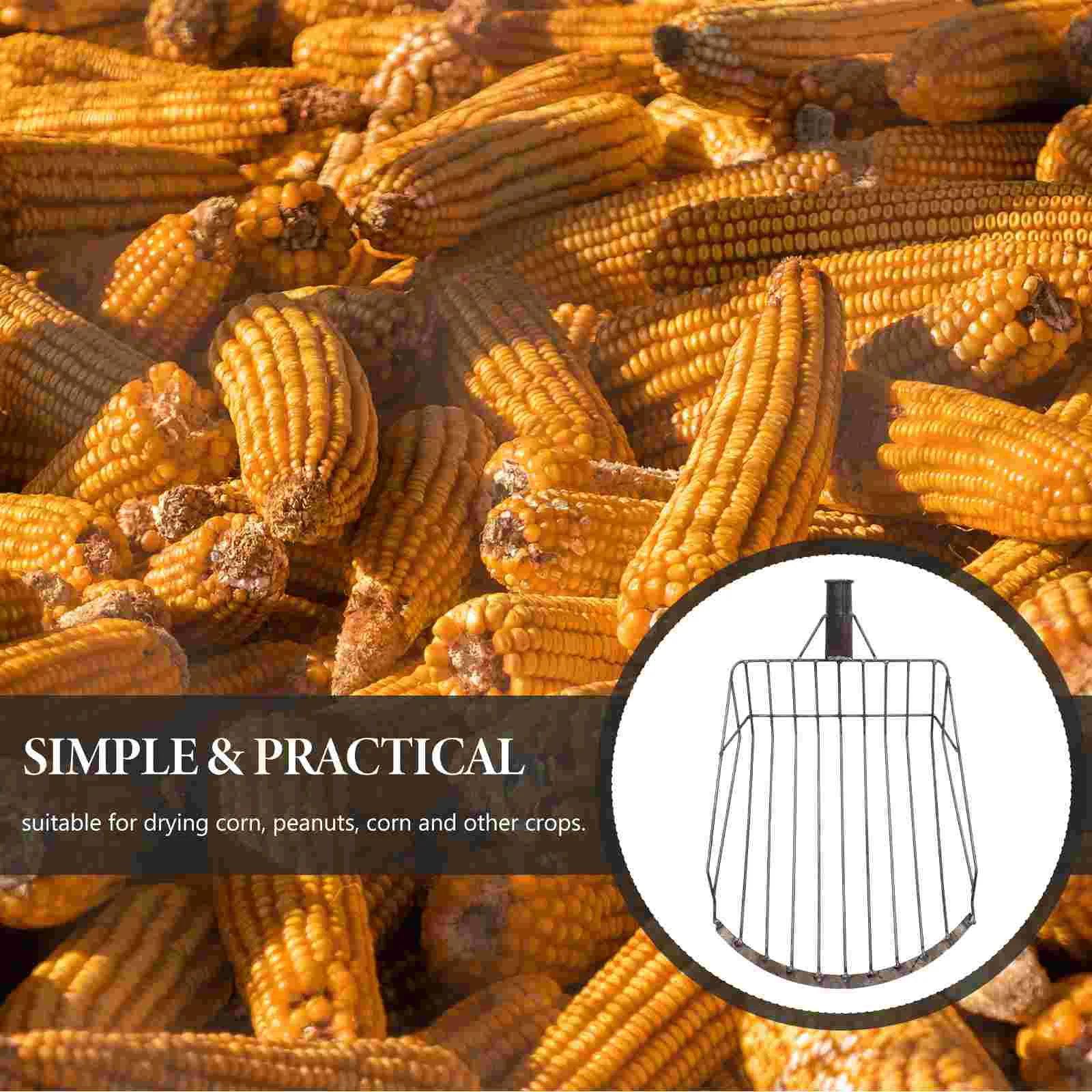 Corn Fork Collect Maize Spade Household Multifunction Soil Sieve Iron Digging Tool