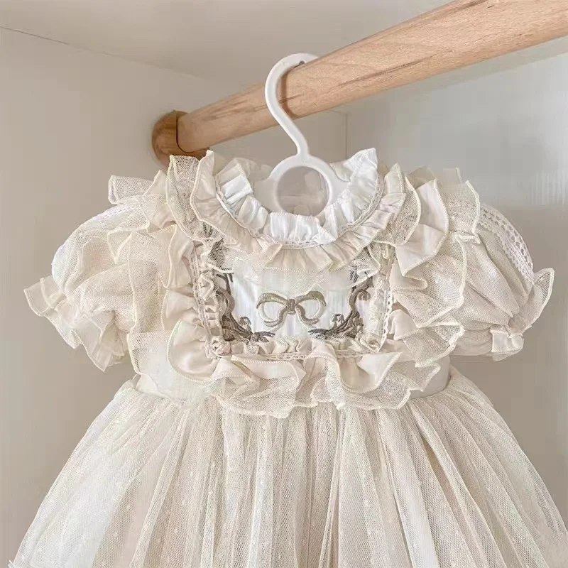 Children's Spanish Princess Dress Lolita Dress First Birthday Flower Girl Dresses for Girls Eid