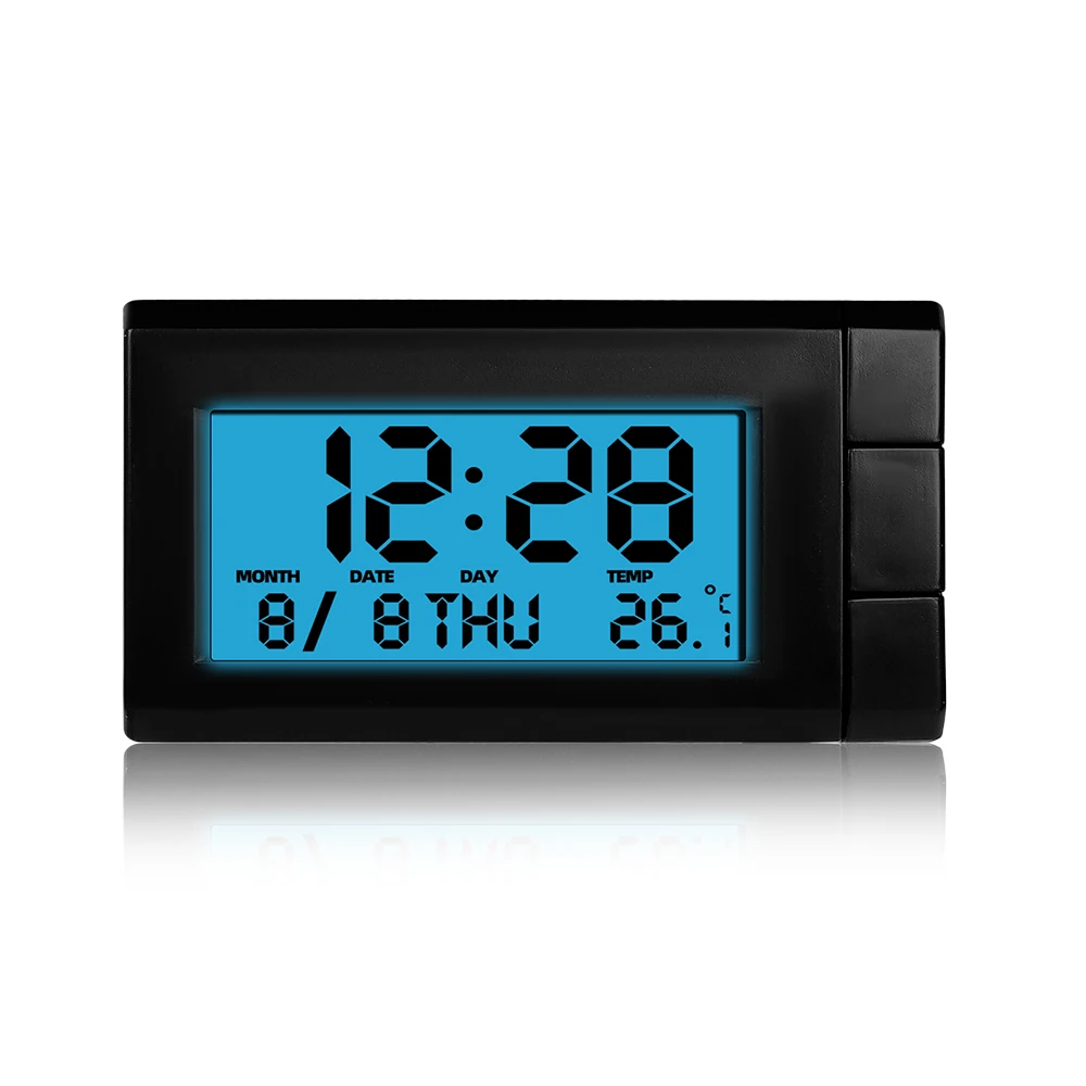 Car-Automobile-Digital-Clock-Thermometer-Mini-Auto-Watch-Automotive ...