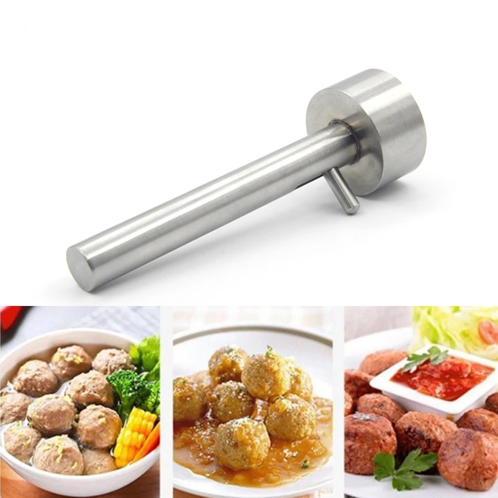 

Kitchen Falafel Scoop Meatball Making Scoop Mold Stainless Steel Non-stick Meatball Machine Meat Pressing Tools Kitchen Gadgets