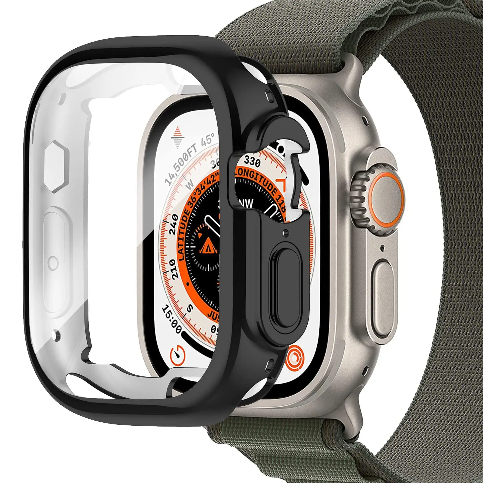 Custodia Per Apple Watch Ultra 49Mm Accessori Protezione Dello Schermo Custodia Antiurto Antigraffio Custodia In Tpu Custodia Apple Watch Ultra