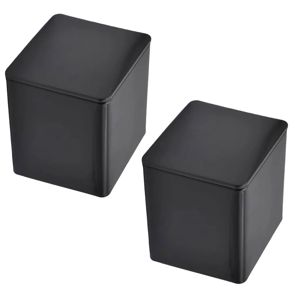 

2 Pcs Food Storage Jar Metal Loose Tea Container Tinplate Bag Organizer Canister Multi-Function