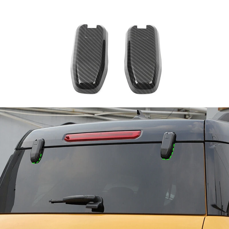 Car Rear Door Window Glass Hinge Cover Trim Ford Bronco Sport Accessories ABS