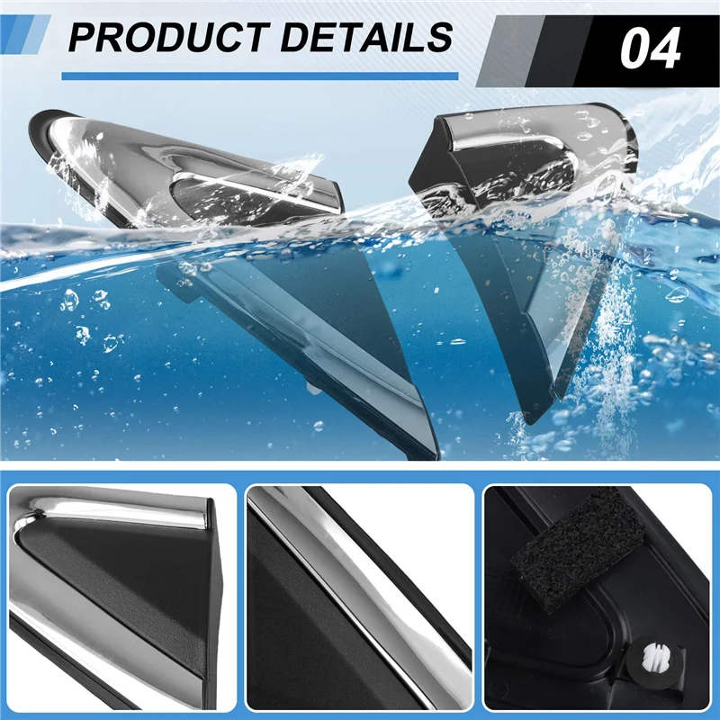 Car Side Mirror Corner Triangle Garnish Panel Window Triangle Plate 7407A521 For Mitsubishi Eclipse Cross -