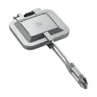 Sandwich Maker Grill Aluminum Flip Pan Portable Sandwich Hand Toaster Frying Pan for Outdoor Party Omelets Pancakes Frittatas 2
