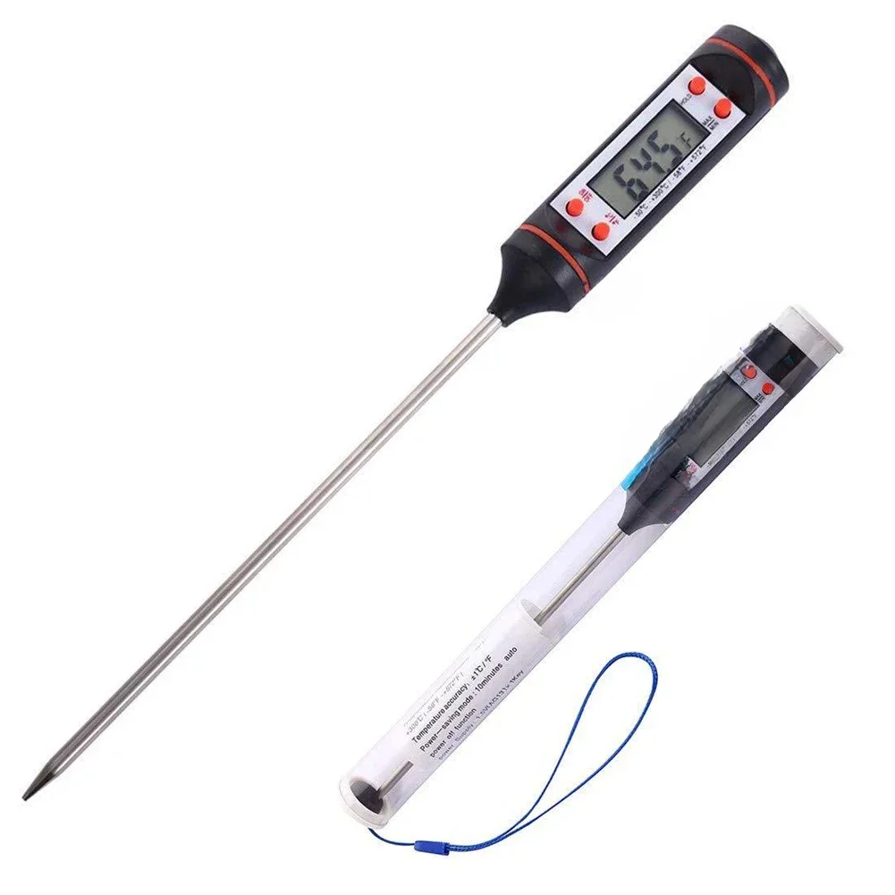 Digital Thermometer Kitchen BBQ Food Meat Cake Candy Fry Grill Dinning Household Cooking Gauge Oven Tool digital kitchen thermometer barbecue thermometer meat thermometer digital meat thermometer oven thermometer