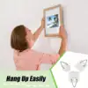 10-20pcs White Self Adhesive Hooks Door Wall Mounted Picture Hanger Hook Suction Heavy Load Rack Kitchen Organizer Holder 5