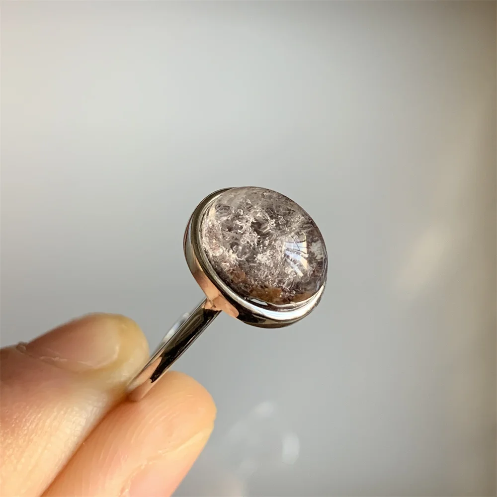 Натуральный кварц Lodolite, женские кольца, сад, кварц, искусственные кристаллы, серебро 925 пробы, ювелирные изделия, волшебный природный ландшафт, кварц (art.: 3920c2eebdcfb) - 3920c2eebdcfb