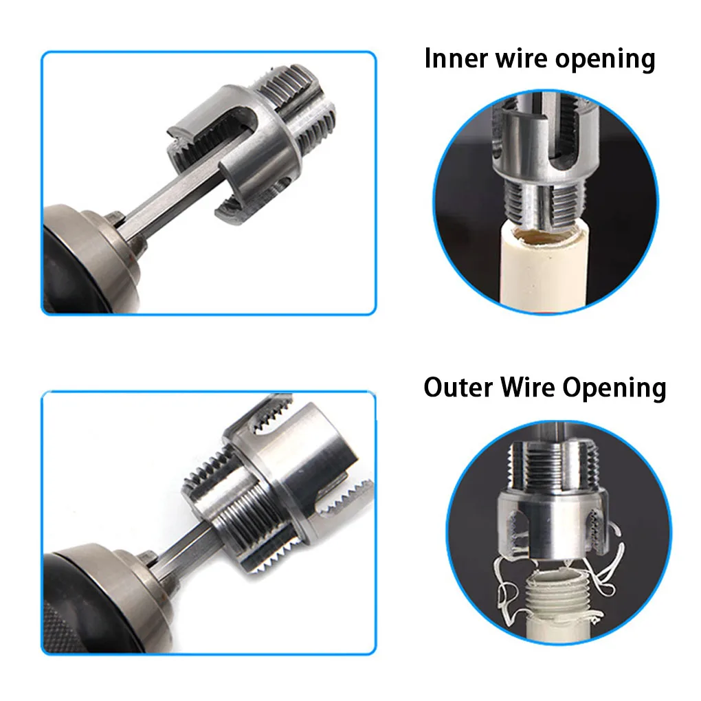 2pack/lot PVC Threading Tool Kit Professional Grade Pipe Threader For Plumbers 1/2 And 3/4 Pipe A