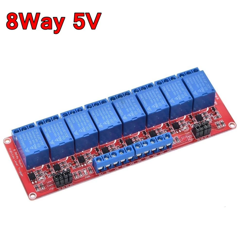 5V 8 Channel Red