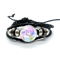 Project SEKAI Anime Wonderlands×Showtime Kamishiro Rui Leather Bracelets Glass Multilayer Braided Bracelets Bangles Jewelry Gift 1