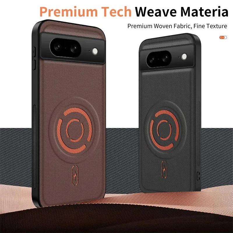 Luxury Technology Weaving Magnetic ShockProof Fabric Case – Premium Back Cover