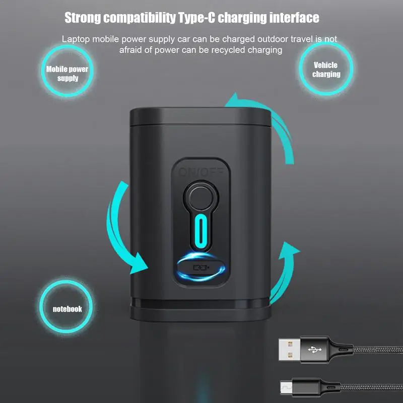 Electric Air Pump Inflator Battery Rechargeable Air Compressor Portable for PVC Boat Mattress Inflatable Swimming Pool Raft Bed air pump
