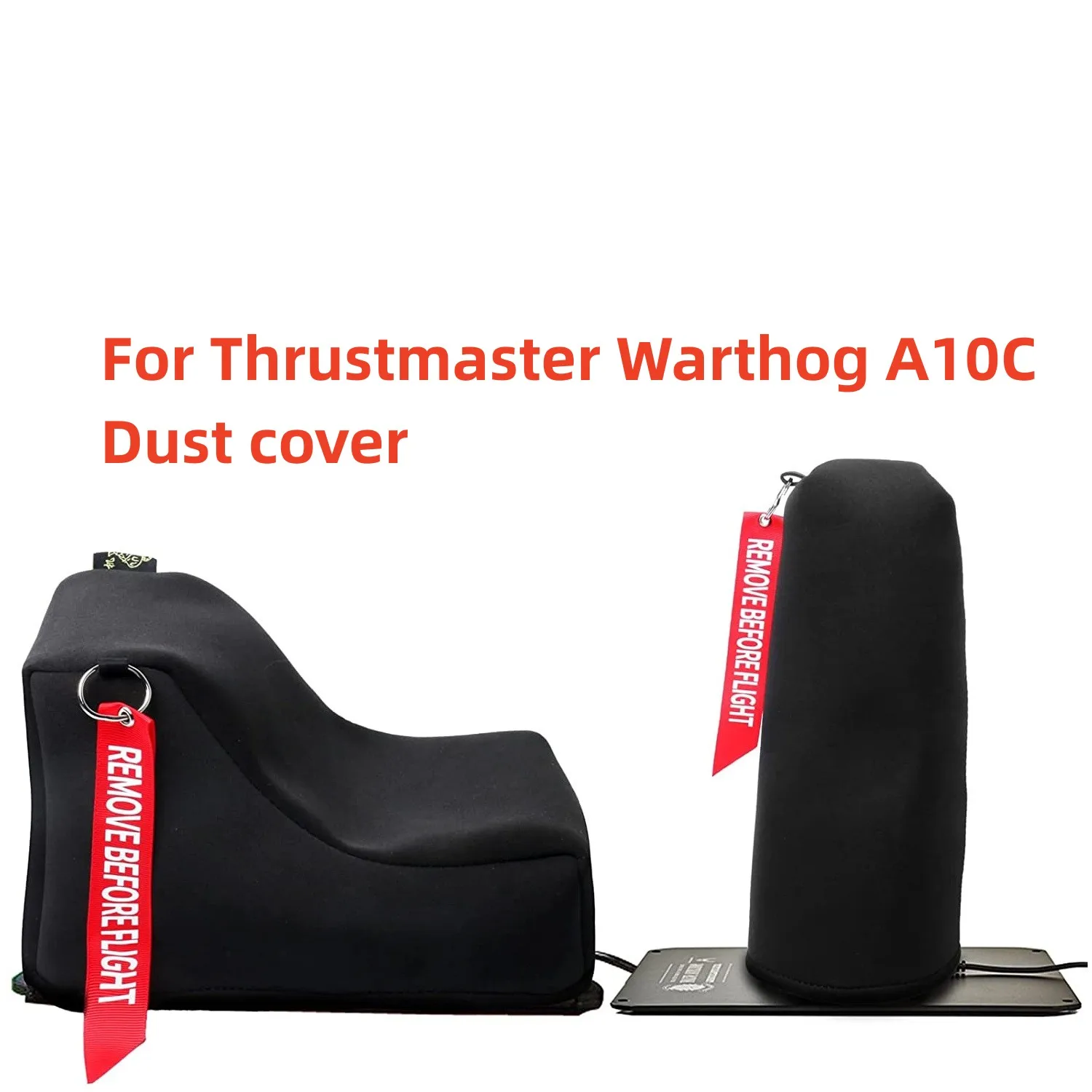 

For Thrustmaster Warthog Dust Cover A10C Simulated Joystick Protective Case Waterproof PU Cloth Right + Left Color Black