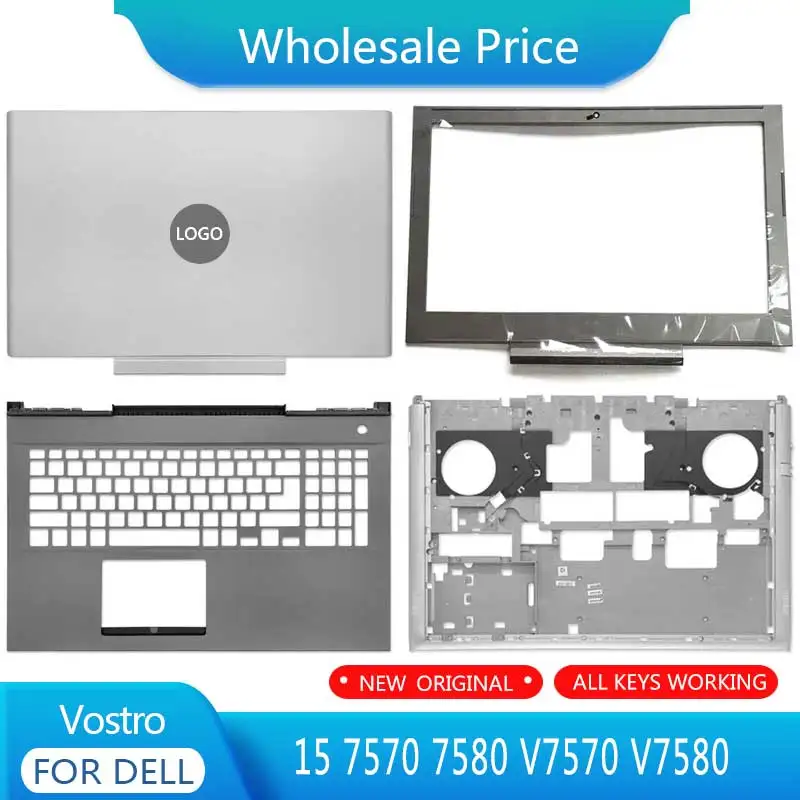 

Новинка для ноутбука Dell Vostro 15 7570 7580 V7570 V7580, задняя крышка ЖК-дисплея, передняя рамка, верхняя Подставка для рук, нижняя основание, строгие петли для клавиатуры