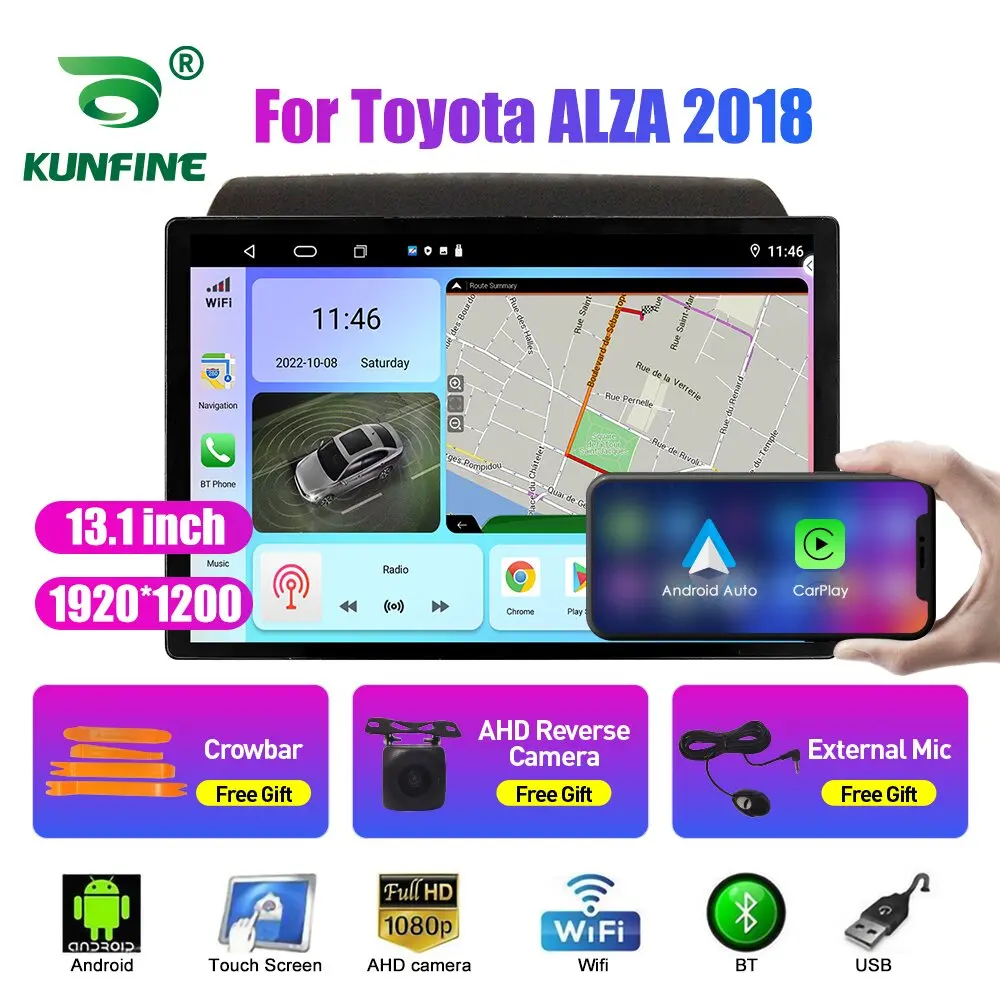 

13.1 inch Car Radio For Toyota ALZA 2018 Car DVD GPS Navigation Stereo Carplay 2 Din Central Multimedia Android Auto