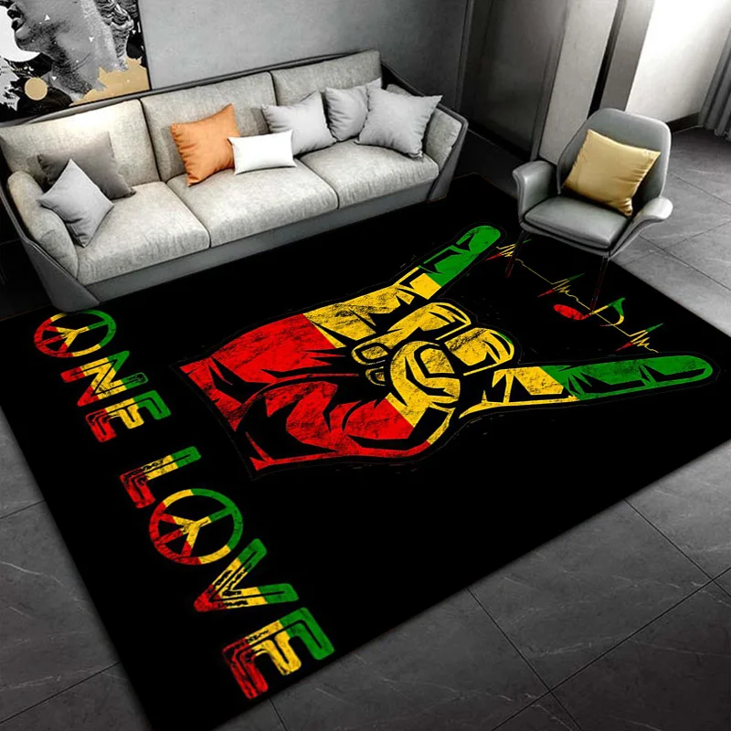 ハジャカンスタイルのマプルリーフエリアをラグ、ボブマーリーregga