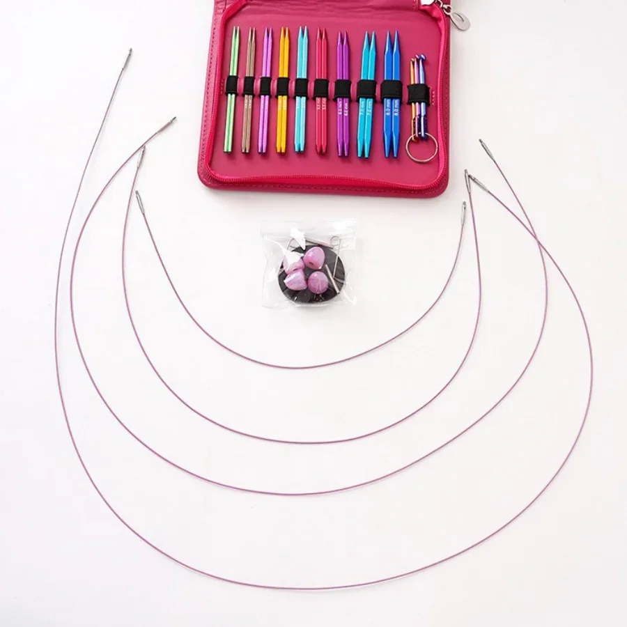 Square Needle Guidelines Diy Hand Needle Cross Border Knitting Tool Detachable Ring Sweater Set Cuff