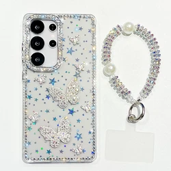 Butterfly Diamond Bling Luxury Phone Case Cover - Galaxy A07 (Star)