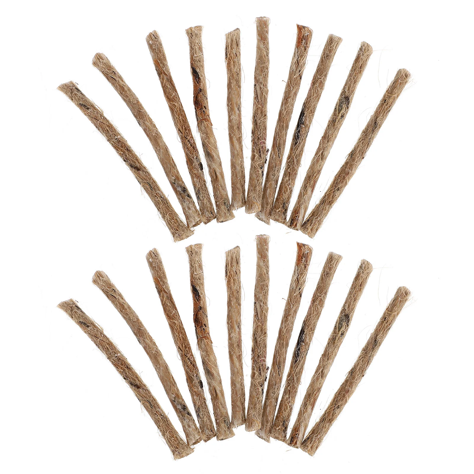 

20 Pcs Kindling Outdoor Fire Starter Earth Tones Eco Lighter Quick Rope Cord Kit Burner Supplies