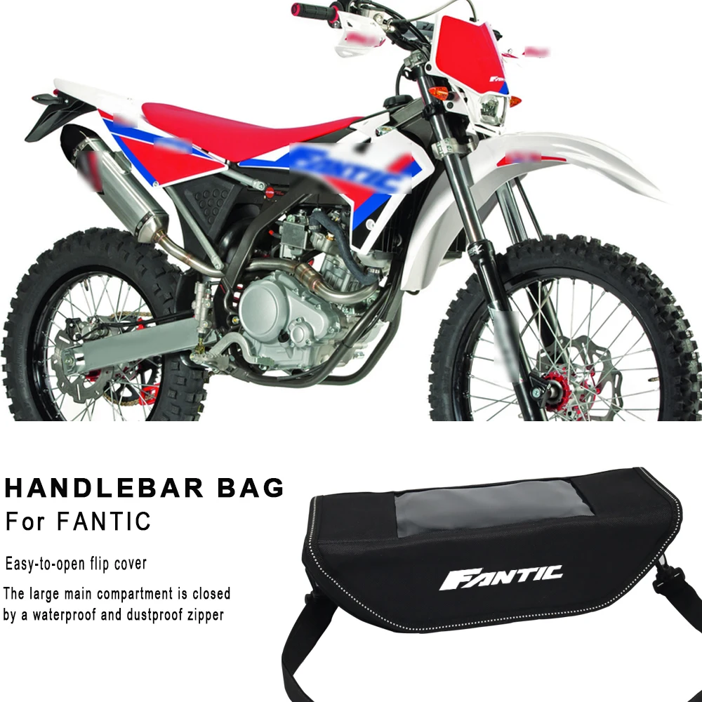

For FANTIC CABALLERO FLAT TRACK 125 250 500 RALLY/SCRAMBLER 500 Modern Motorcycle Waterproof And Dustproof Handlebar Storage Bag