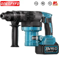 26MM Brushless Electric Hammer Drill Multifunctional Rotary Cordless Rechargeable Power Tool for Makita 20V Battery 1
