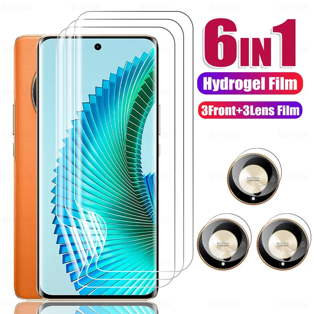 6 In1 Hydrogel Film Per Honor Magic 6 Magic6 Lite Xonor Honer Honar Hone Honor Magic6Lite Camera Glass & Front Screen Protector
