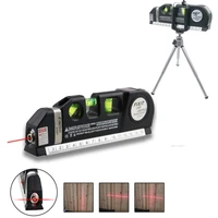 Laser Level Multipurpose Line Laser Leveler Tool Cross Line Lasers With 8FT 2.5M Standard Measure Tape and Metric Rulers 1