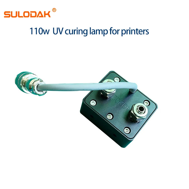 110W 402028A 수냉식 UV LED 경화 램프 360-420nm (리코 G5 G6 잉크 사전 경화, 인쇄 바니시, UV 접착제 건조용)
