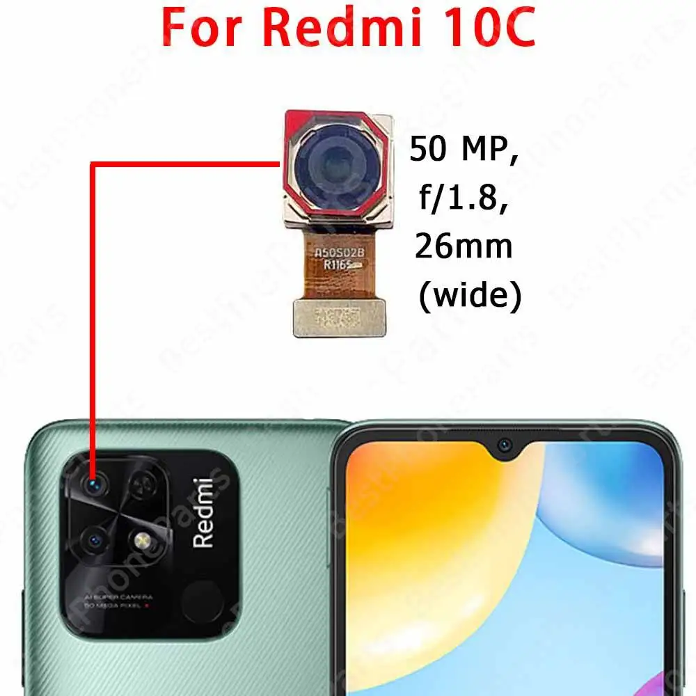 Caméra Avant De Rechange Pour Xiaomi Redmi 10C/A1/Pad 5/Poco C40 – Pièce Neuve, Marque GLOBALSTOCK