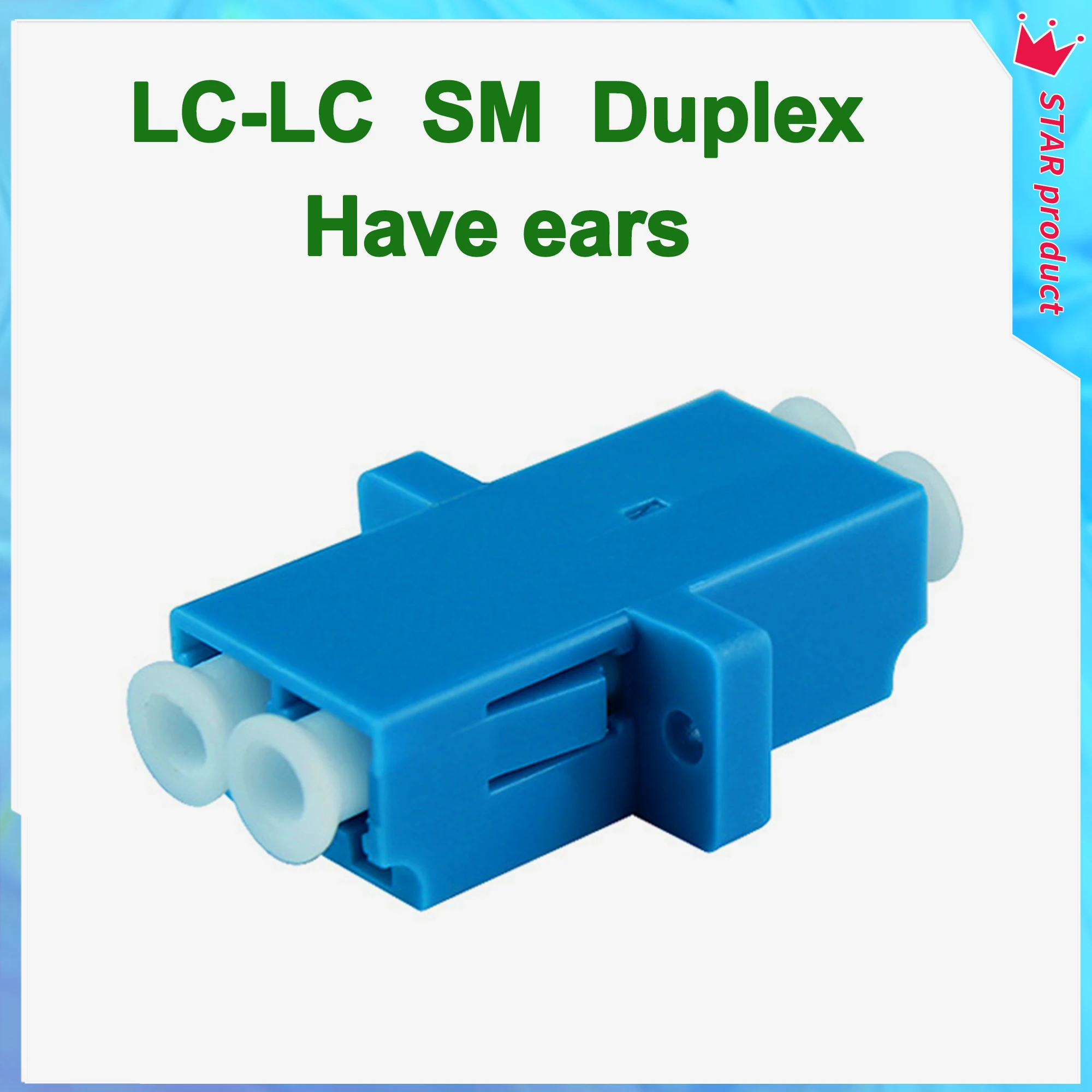 LC LC UPC Duplex Fiber Optic Coupler 50PCS SM LC Fiber optic Adapter FTTH  Fiber Flange LC Connector Free Shipping