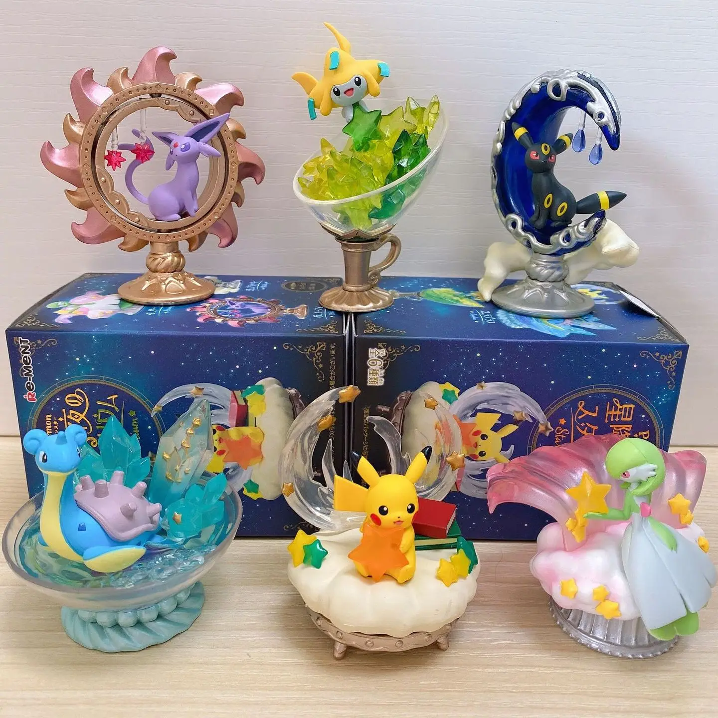 Anime Pokemon Pikachu Jirachi Eevee Gardevoir Umbreon Nottali Lapras Pvc Action Figures Gioco Statua Modello Da Collezione Giocattoli Bambola