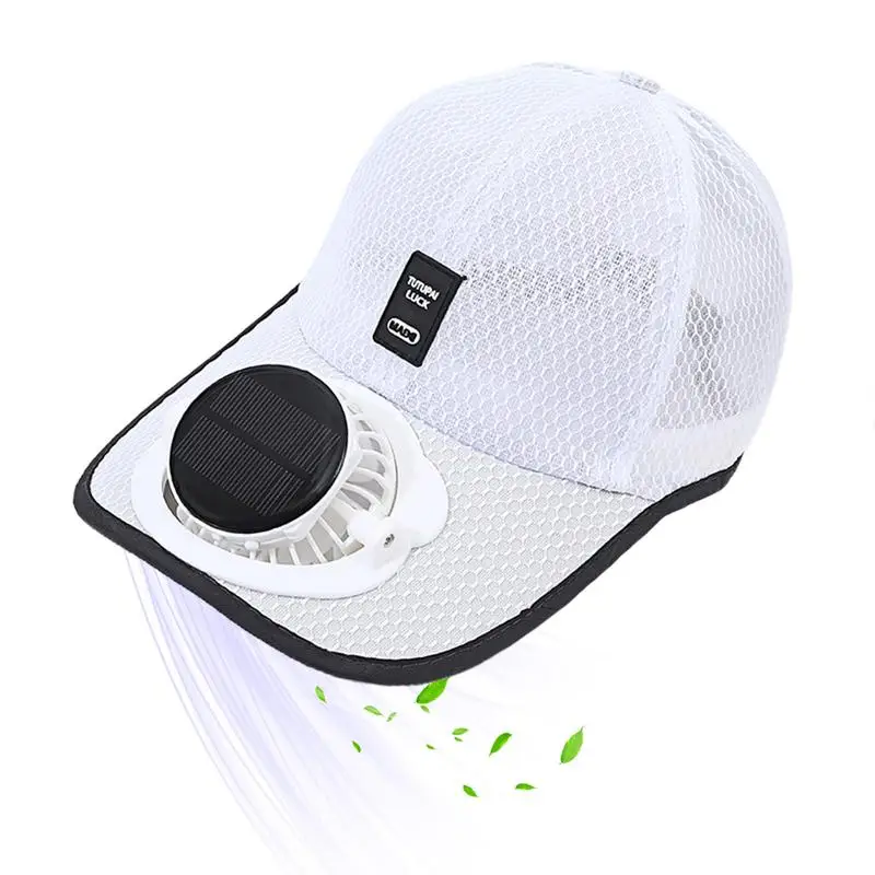 Summer Fan Sunhat Women Men Fan Baseball Hat Solar Charging Sun Protection
