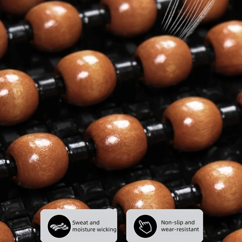 Il fresco cuscino per seggiolino auto con perline di legno è universale, raffreddamento fisico, rinfrescante e traspirante, tessuto base antiscivolo, sedile per abbigliamento, 5 colori disponibili 4