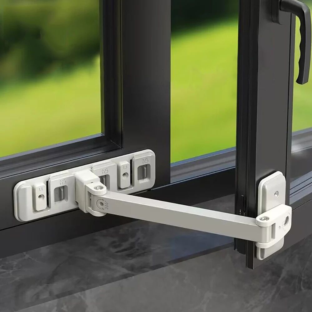 Multifunction Window Safety Lock Home Baby Safety Lock Buckle Children Windows Limit Holder Sliding Door Locks Anti-Falling