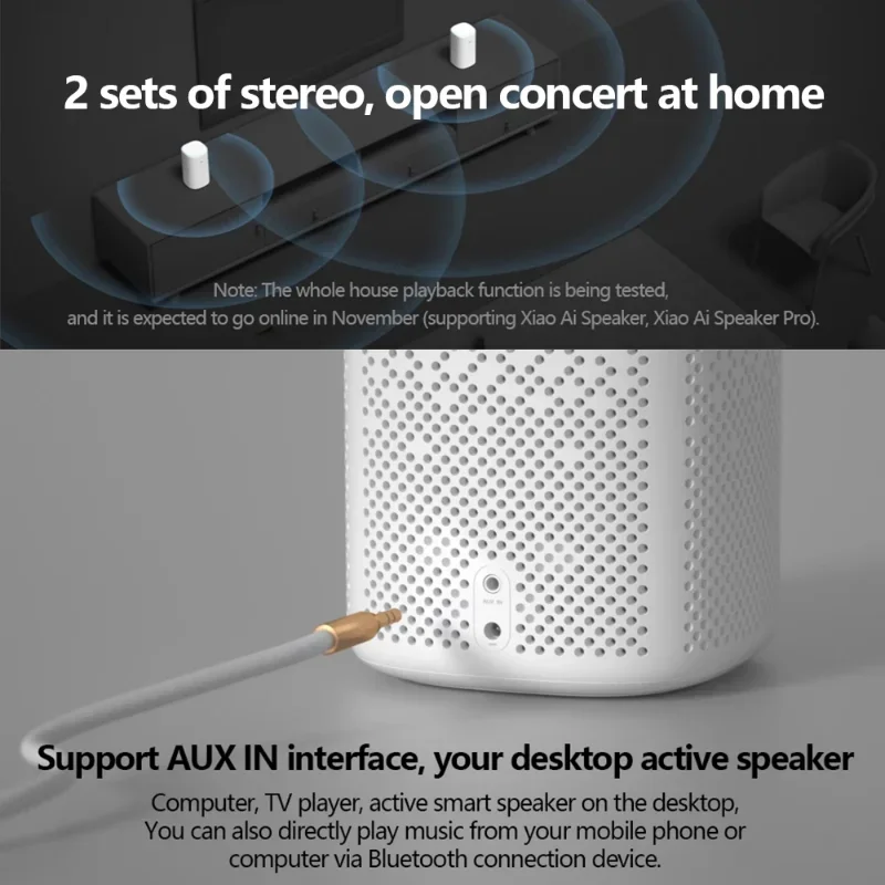 Xiaomi Xiaoai Smart Speaker Learning Bluetooth Voice Audio 360