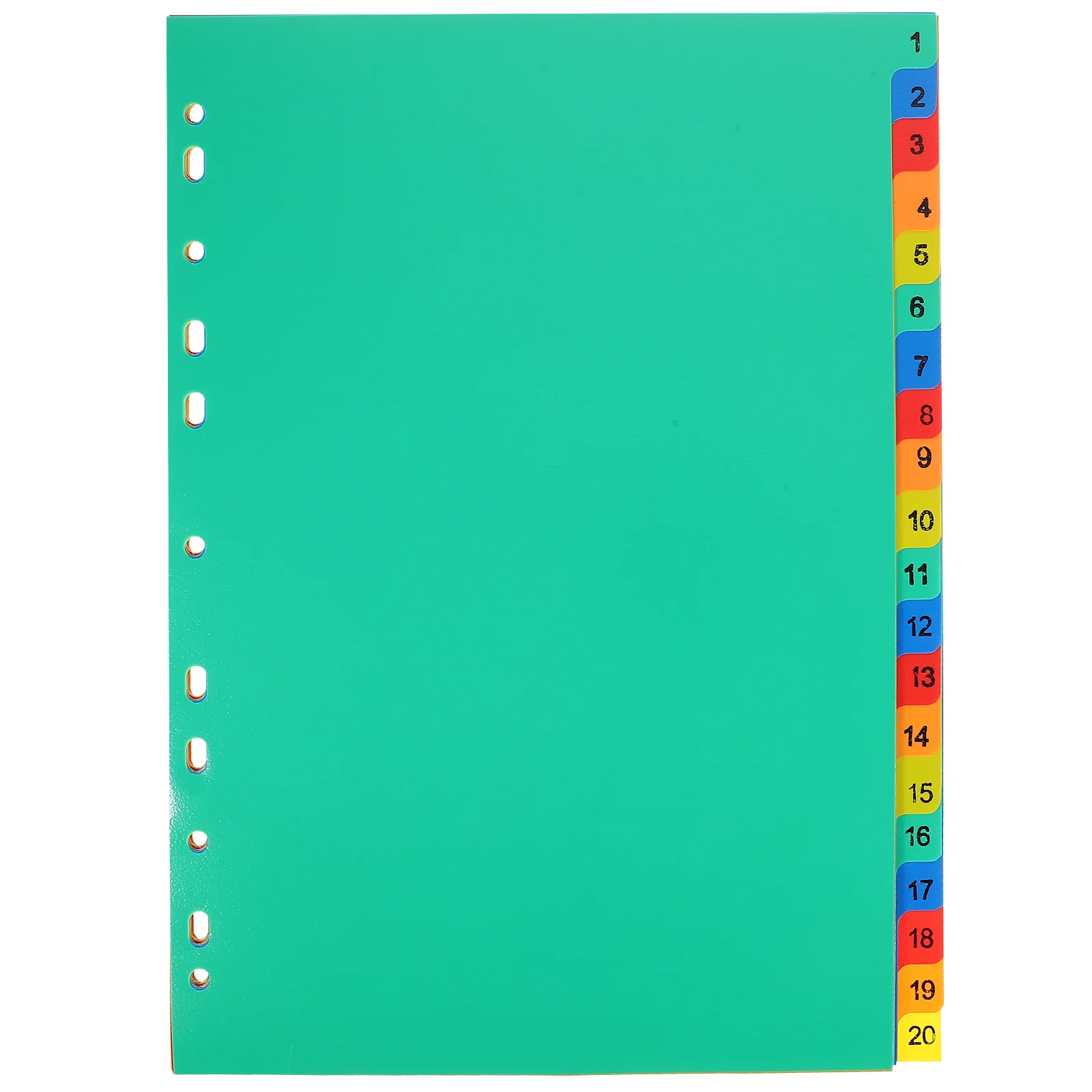 

20 Pcs A4 Separated Loose Leaf Notebooks Divider Page Dividers Adhesive File Pp Notebook Index Notepad Markers