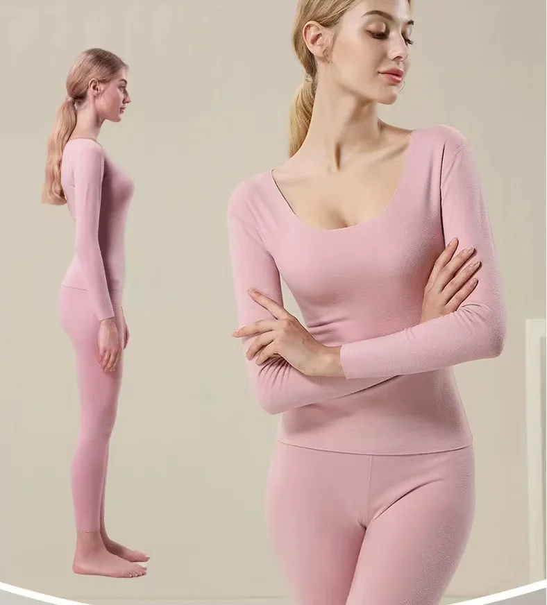 

Women underwear Thermal Elastic Underwear Tops underwear Set