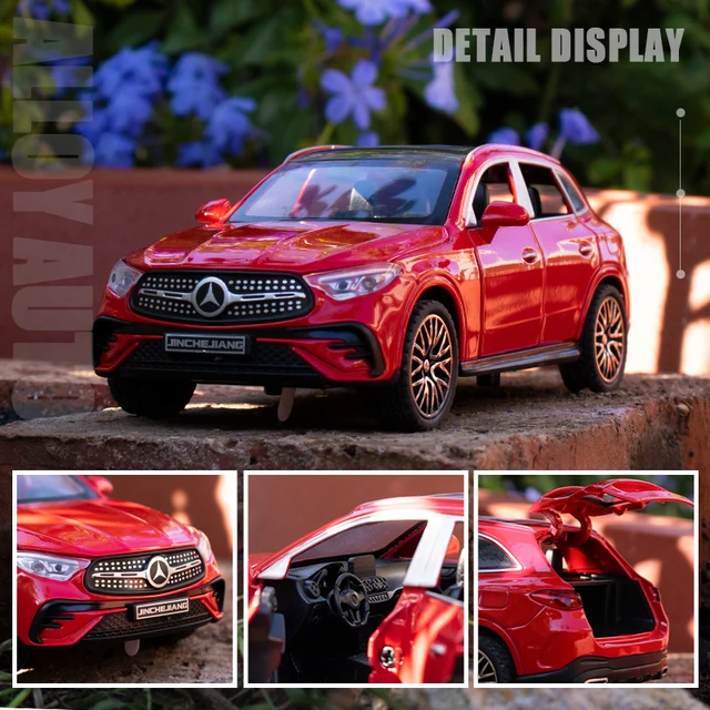 정교한 제작과 상호 작용적인 기능을 갖춘 1:32 벤츠 GLC400 SUV 축소판 모델