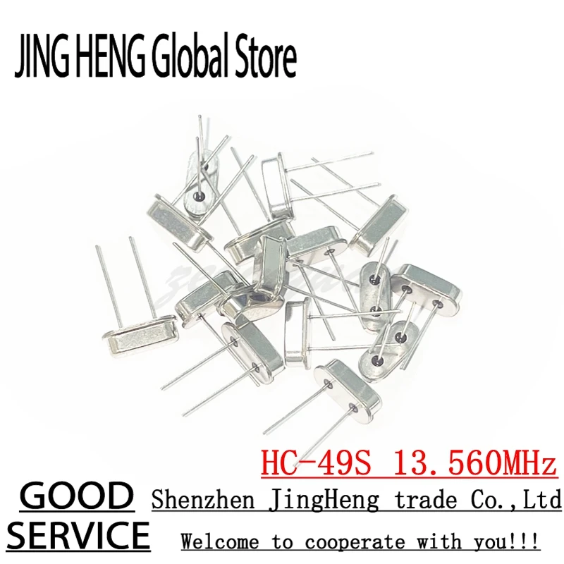 20Pcs 13.56MHz Resonator Crystal Oscillator Passive Quartz HC-49S Through Holes 13.56 MHz 13.56M Hz 13.560MHz New DIY Kit Parts