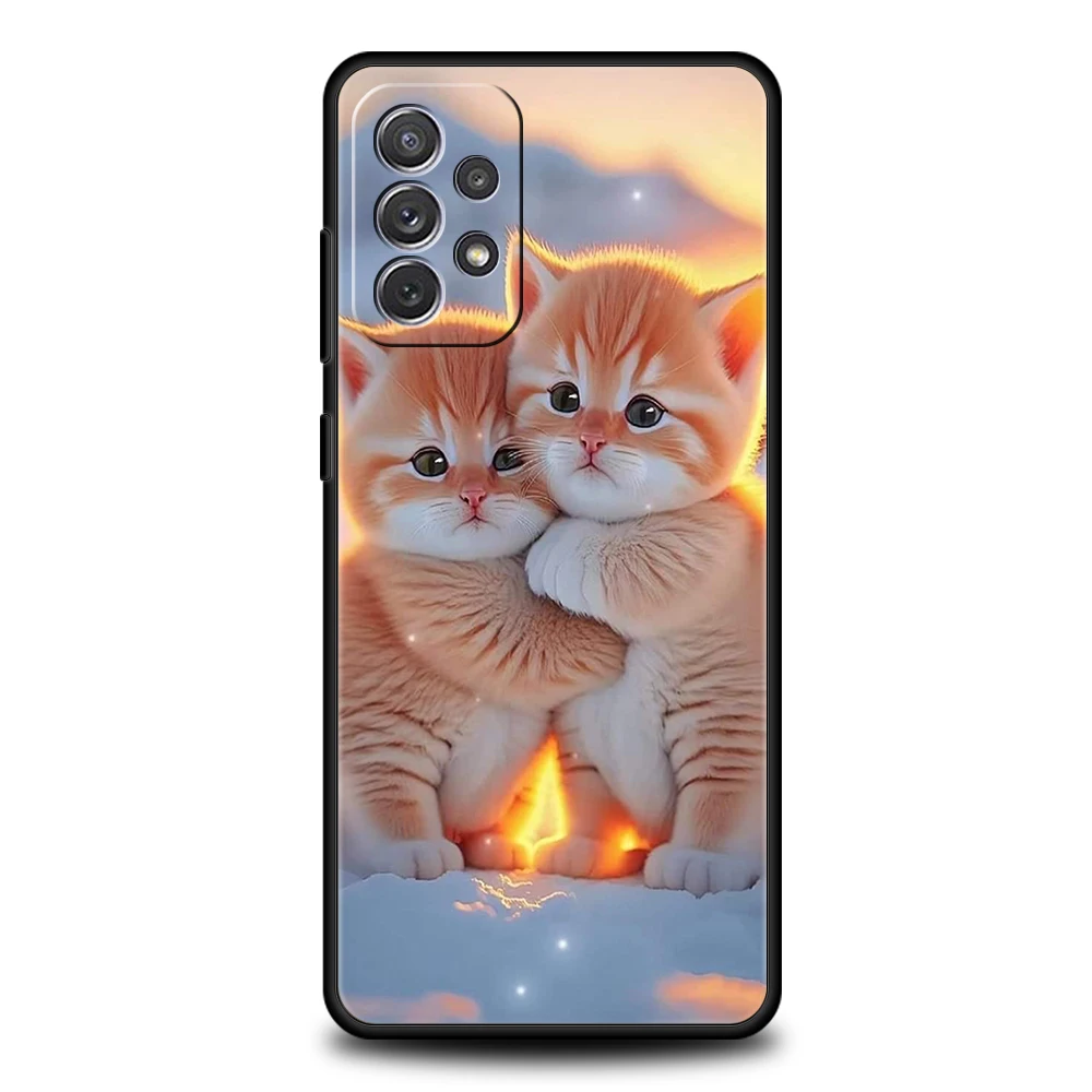 Adorable Kiss Cat Kitten Soft Shell Phone Case